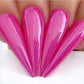 Kiara Sky Pink Petal Dip Powder gel nail polish in shade #D503, showing vibrant pink color and smooth texture in a professional bottle