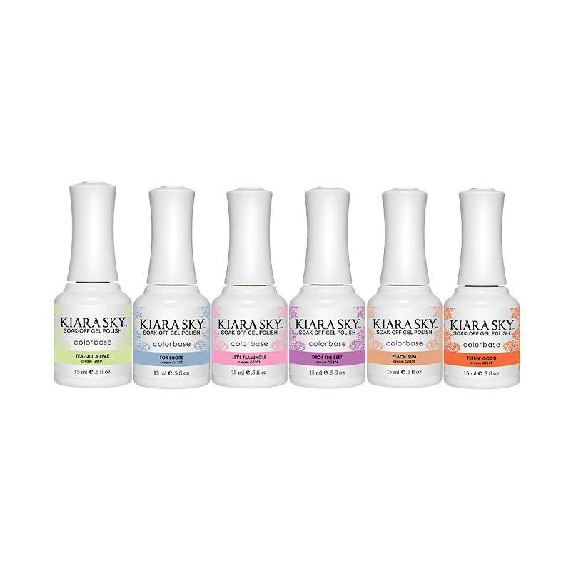 Kiara Sky Flamingle Collection Set Of 6 - Universal Nail Supplies
