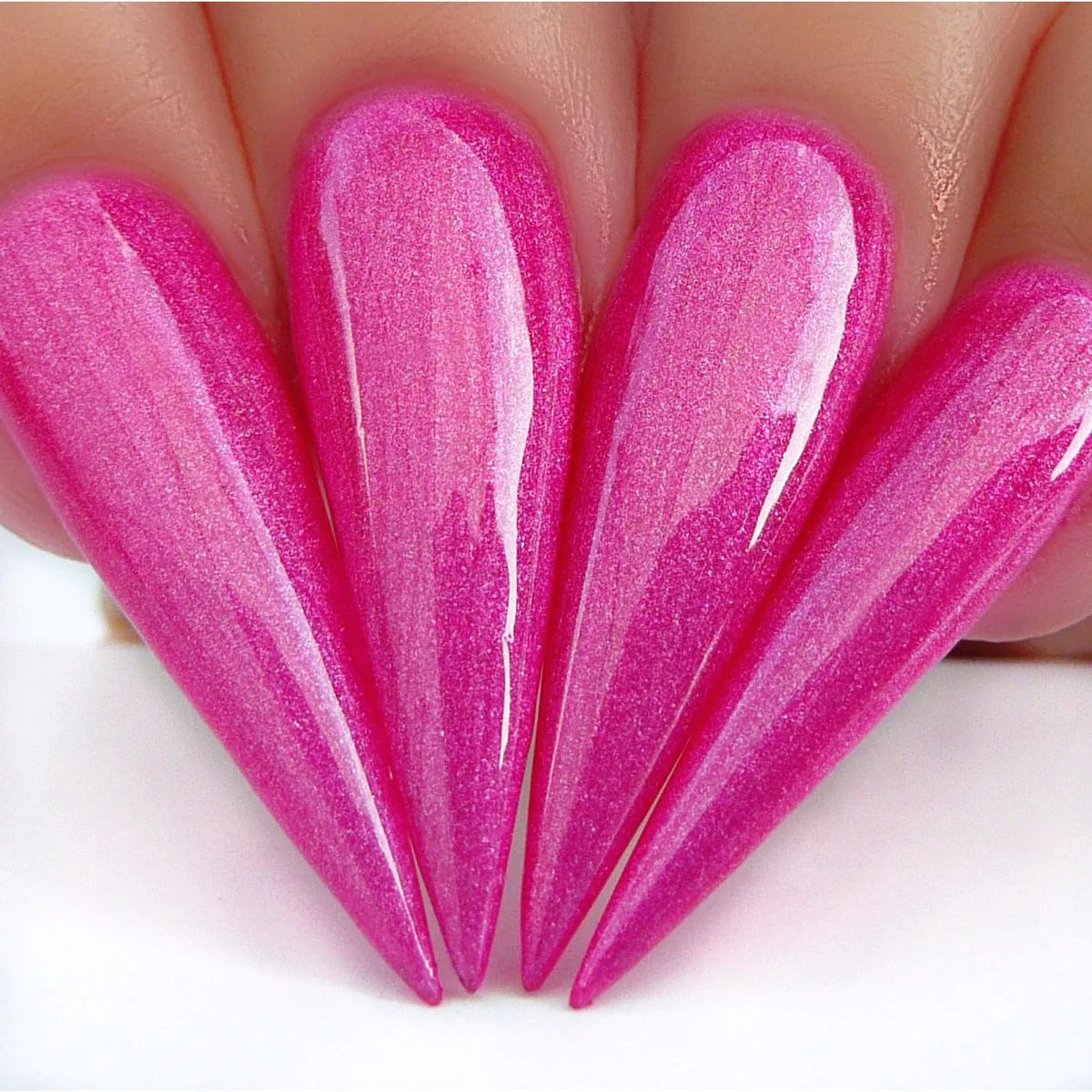 Kiara Sky Pink Petal Gel Nail Polish and matching lacquer, vibrant pink color, glossy finish, product image showcasing the shades.