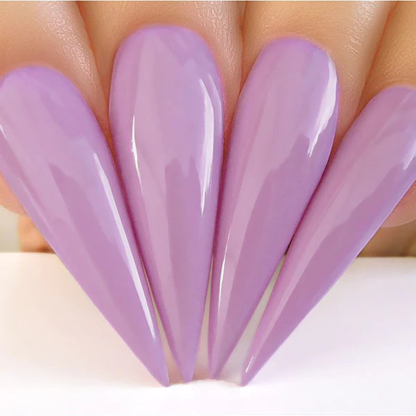 Kiara Sky Gel Nail Polish in D'lilac #G409, a vibrant light purple gel polish with a smooth finish.