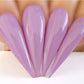 Kiara Sky Gel Nail Polish in D'lilac #G409, a vibrant light purple gel polish with a smooth finish.