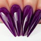 Kiara Sky Gel Nail Polish in Grape Your Attention, a vibrant purple gel polish with a glossy finish, displayed in a bottle.
