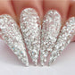 Kiara Sky Gel Polish Knight #G501, clear gel nail polish bottle with black cap and label, on a white background
