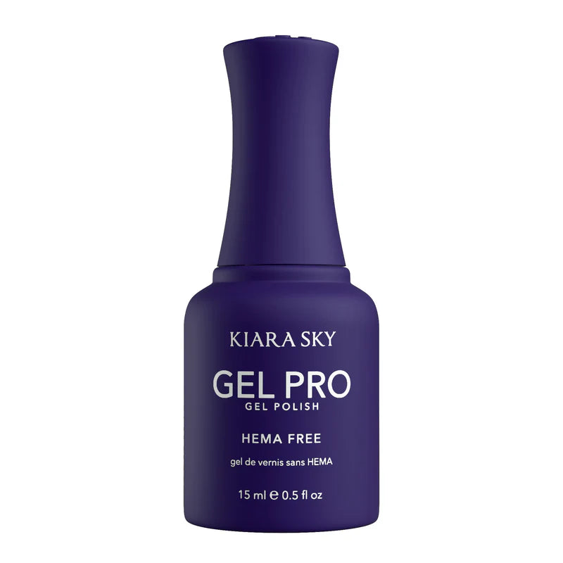 Kiara Sky Gel Pro Polish HEMA-Free TPO-Free Grape Gatsby HFG135 with deep purple gel color in a professional bottle