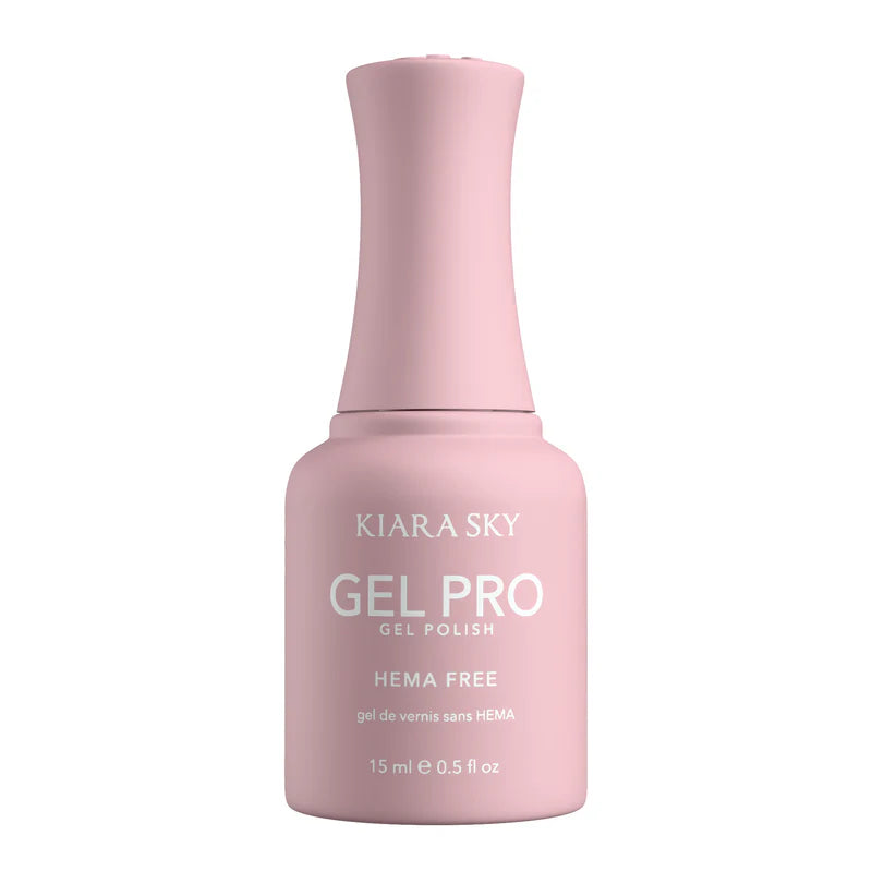 Kiara Sky Gel Pro Polish Wing It HFG005 HEMA-Free and TPO-Free gel polish bottle with black cap and colorful label.