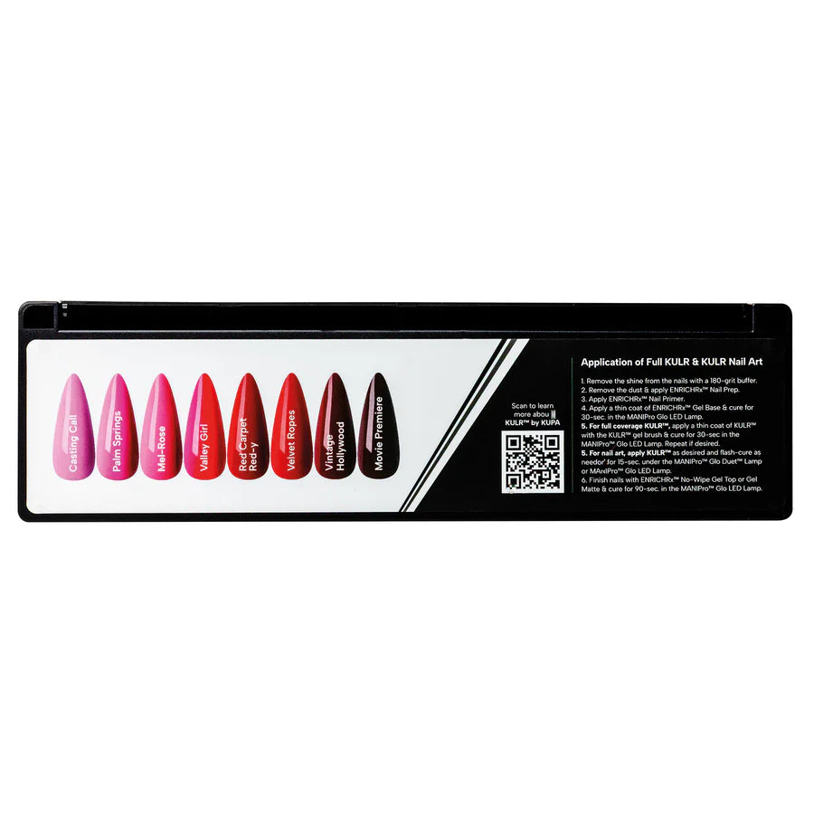 Kupa KULR Rose Queen collection solid cream gel nail polish bottle with pink and rose design on the back