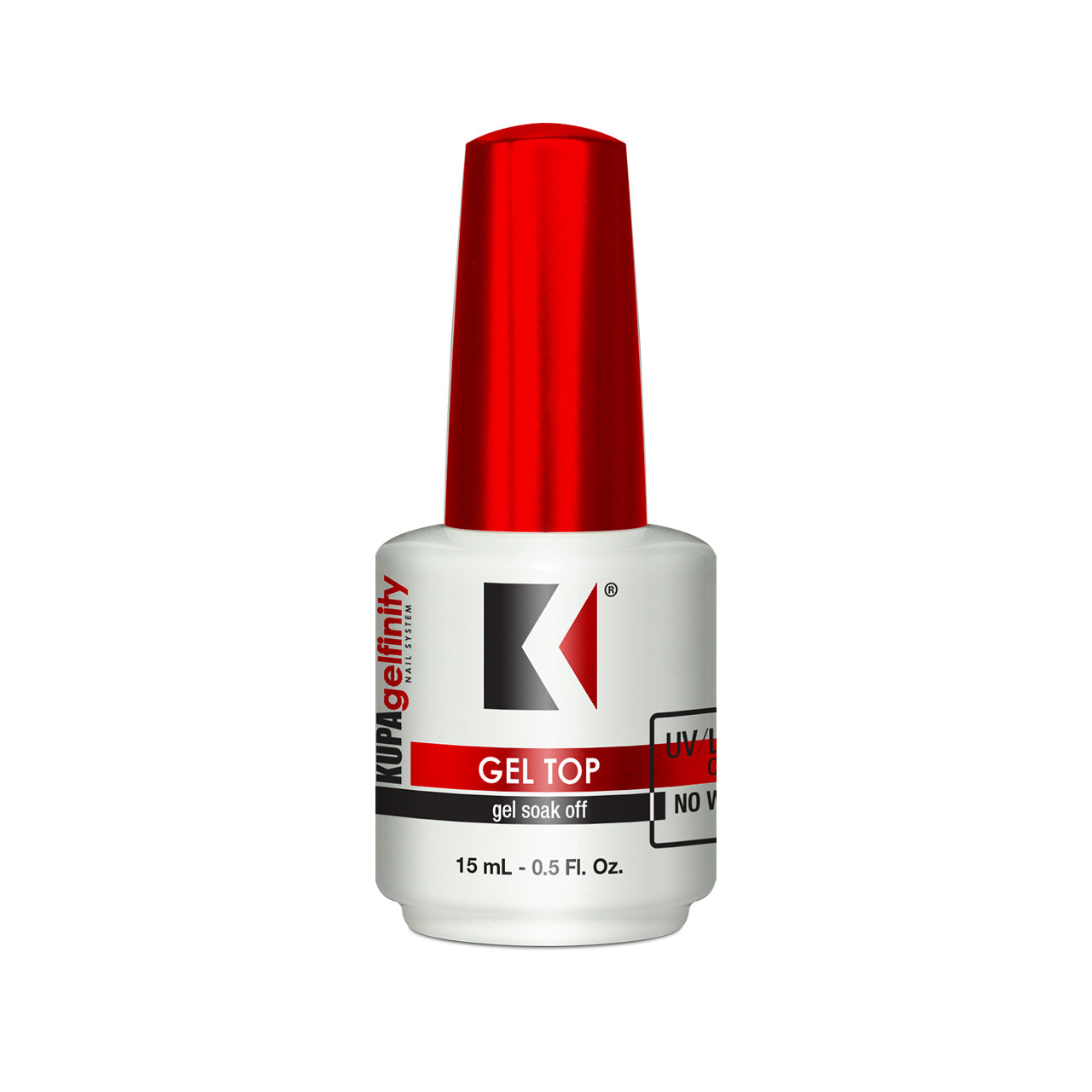 KUPA Gelfinity - Soak Off Gel - Base & Glossy Top & Matte Top Coat (No-Wipe) 0.5 Fl Oz - Universal Nail Supplies