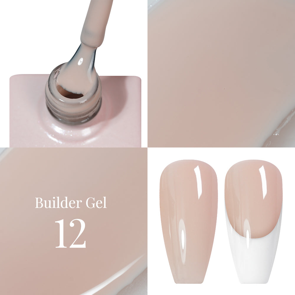 LAVIS Builder Gel In The Bottle - B12 Apricot - Gel Polish 15ml - Universal Nail Supplies