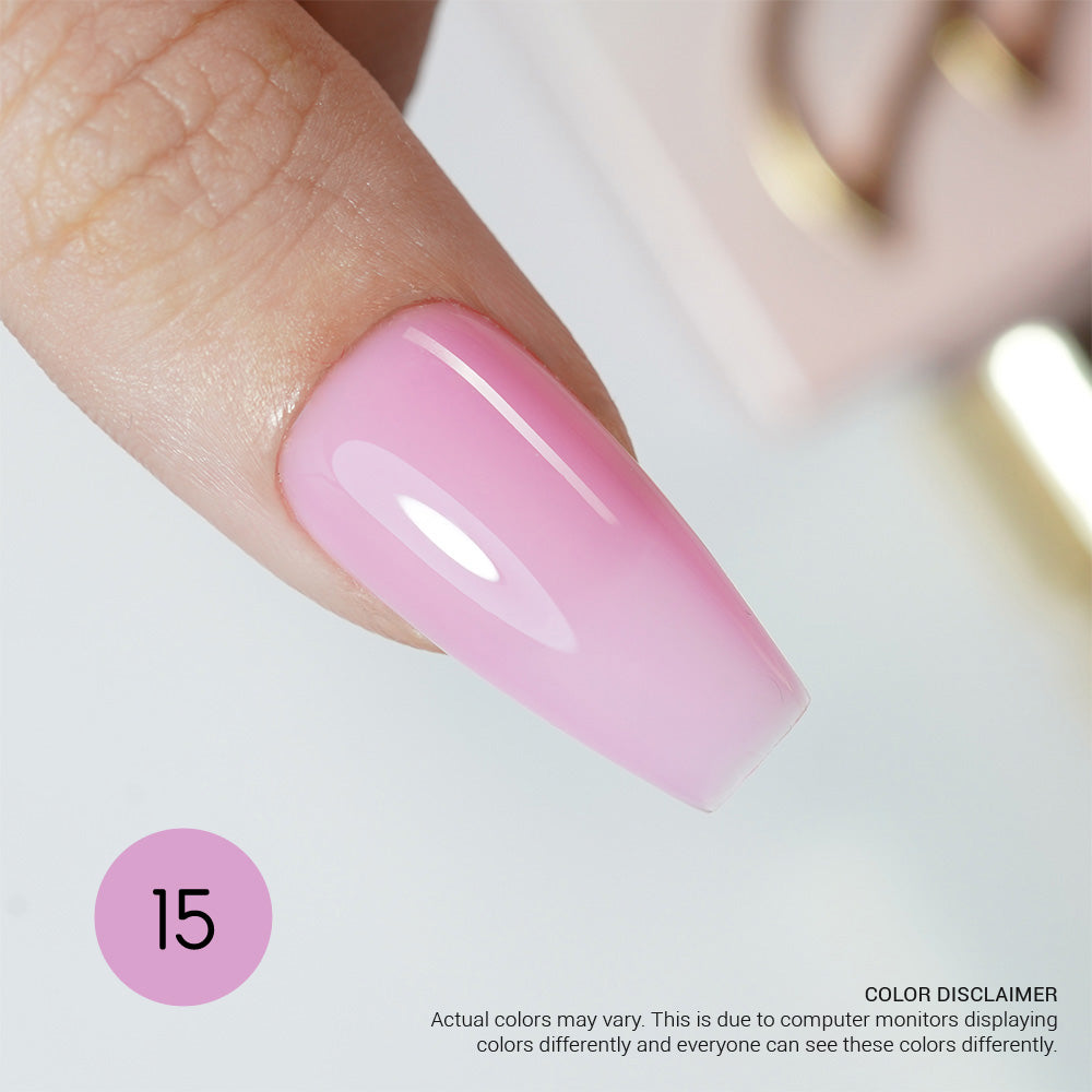 LAVIS Builder Gel In The Bottle - B15 Charm Me - Gel Polish 15ml - Universal Nail Supplies