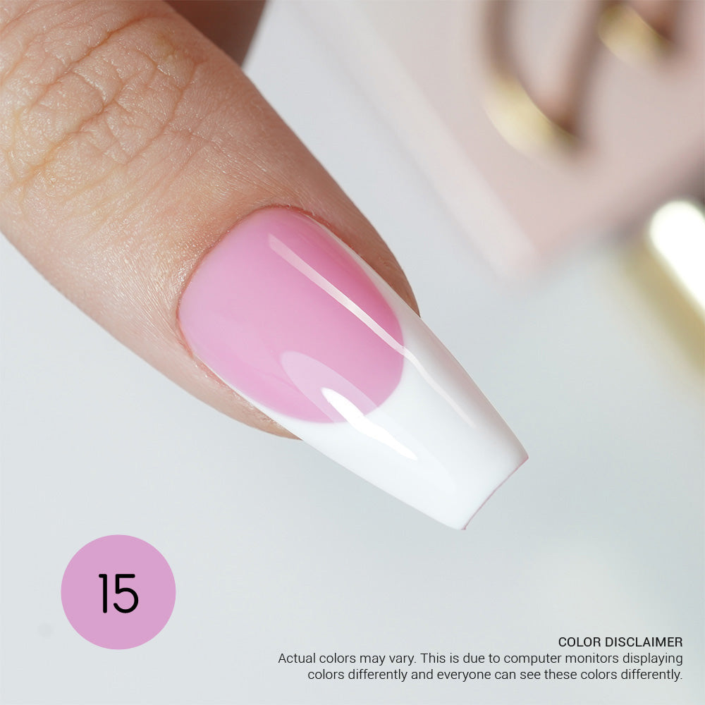 LAVIS Builder Gel In The Bottle - B15 Charm Me - Gel Polish 15ml - Universal Nail Supplies