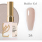LAVIS Builder Gel B34 Spanish Gold in 15ml bottle, a durable gel polish for nail extensions and enhancements.