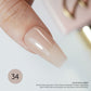 LAVIS Builder Gel in B34 Spanish Gold, 15ml bottle with detailed label showing gold-colored gel for nail enhancements.