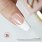 LAVIS Nail System Builder Gel B36 Bombshell in 15ml bottle, clear gel polish for nail building and extension application.