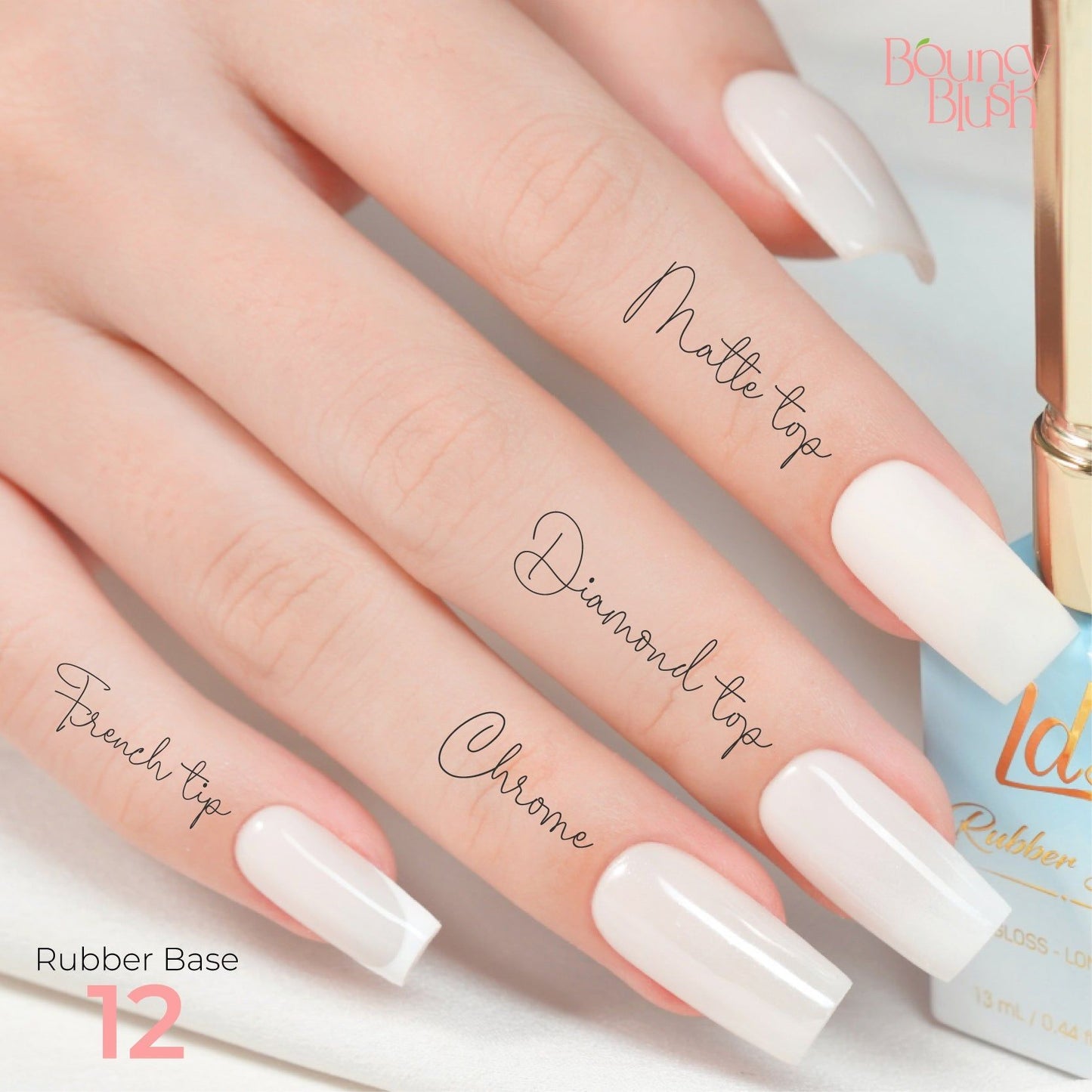 LDS Rubber Base Gel Polish 15ml - RB-12 - Universal Nail Supplies