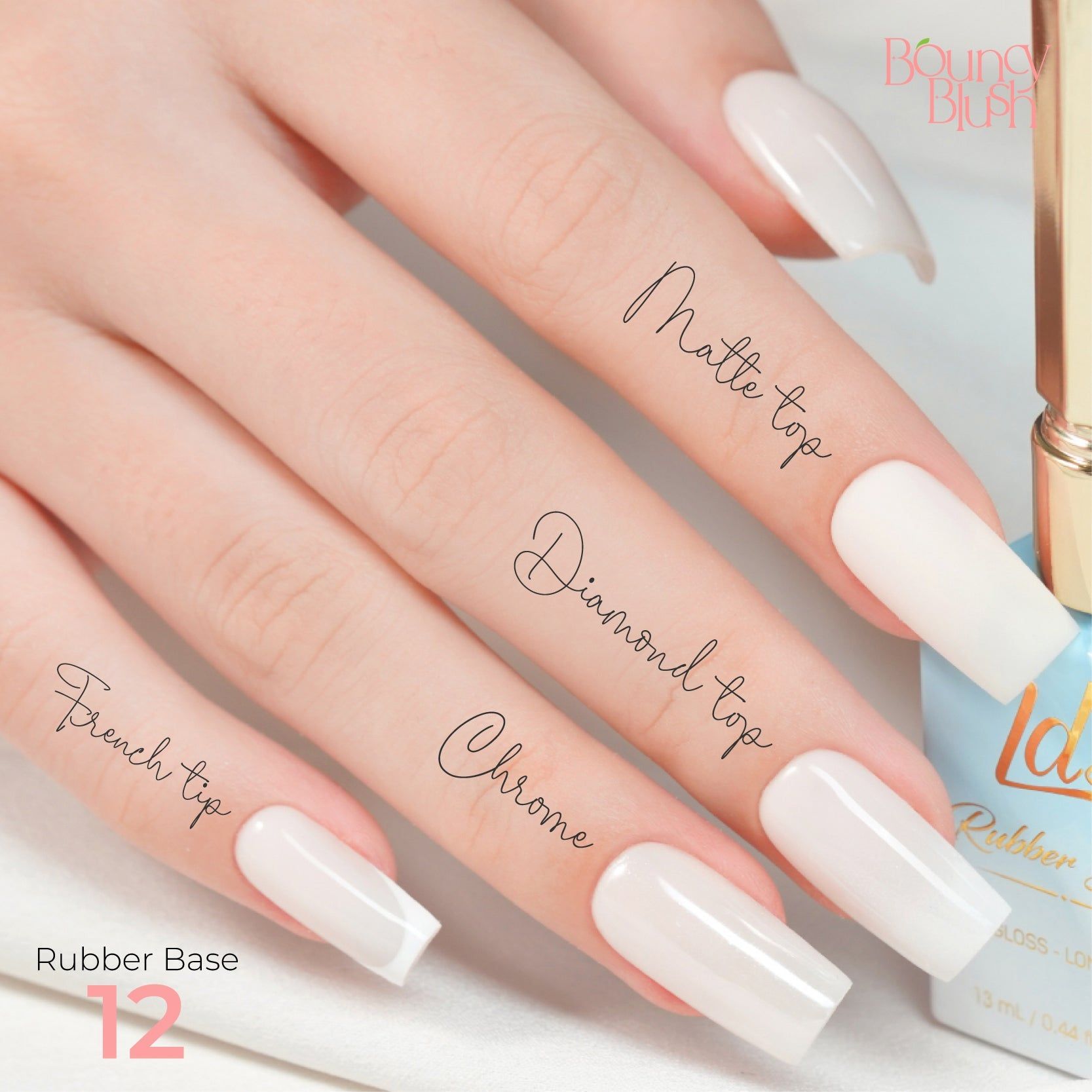 LDS Rubber Base Gel Polish 15ml - RB-12 - Universal Nail Supplies