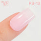 LDS Rubber Base Gel Polish RB-13 in 15ml bottle, showing the clear rubber base gel for durable nail enhancement.