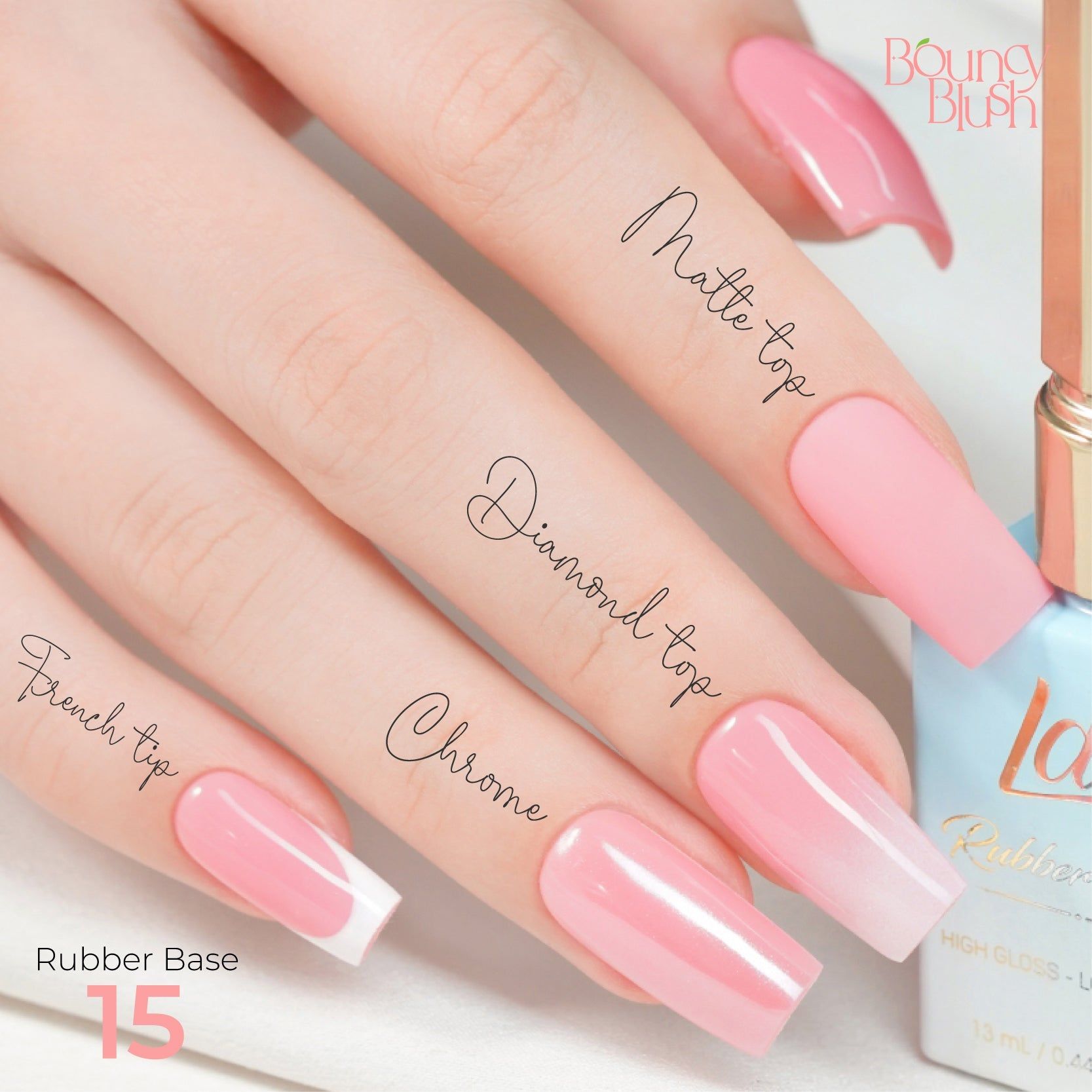 LDS Rubber Base Gel Polish 15ml - RB-15 - Universal Nail Supplies