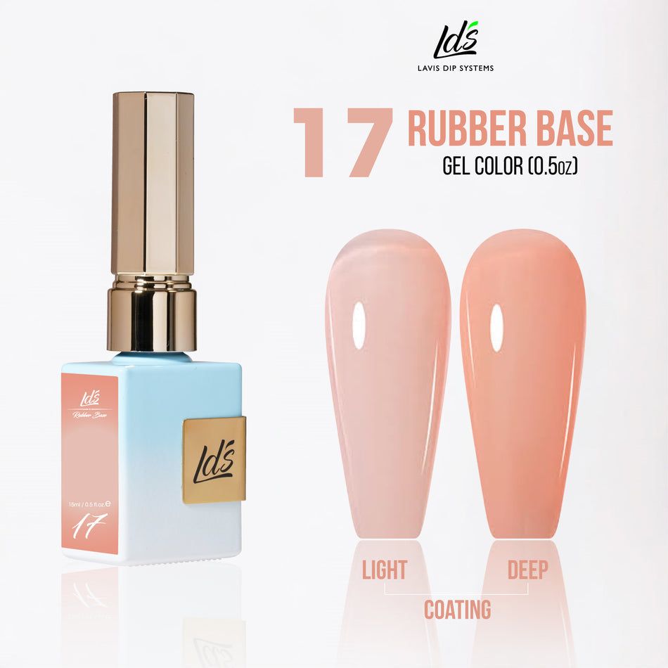 LDS Rubber Base Gel Polish 15ml - RB-17 - Universal Nail Supplies