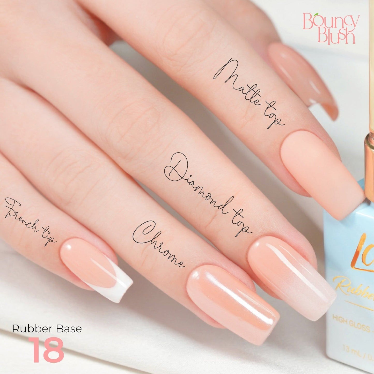 LDS Rubber Base Gel Polish 15ml - RB-19 - Universal Nail Supplies