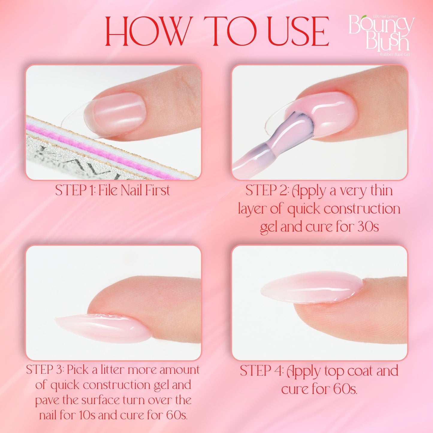 LDS Rubber Base Gel Polish 15ml - RB-30 - Universal Nail Supplies