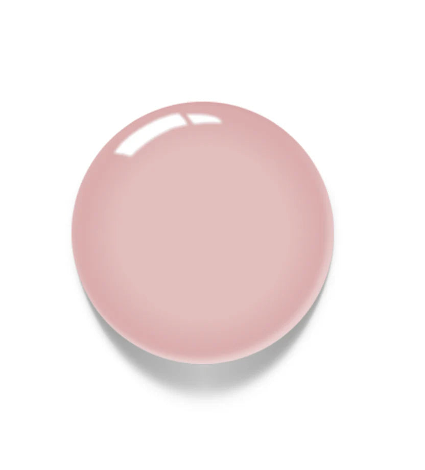 Luxio Naked Soak Off Base Gel, Nudist shade, 15ml, TPO free, for gel manicures, shown in a clear bottle with a brush applicator.