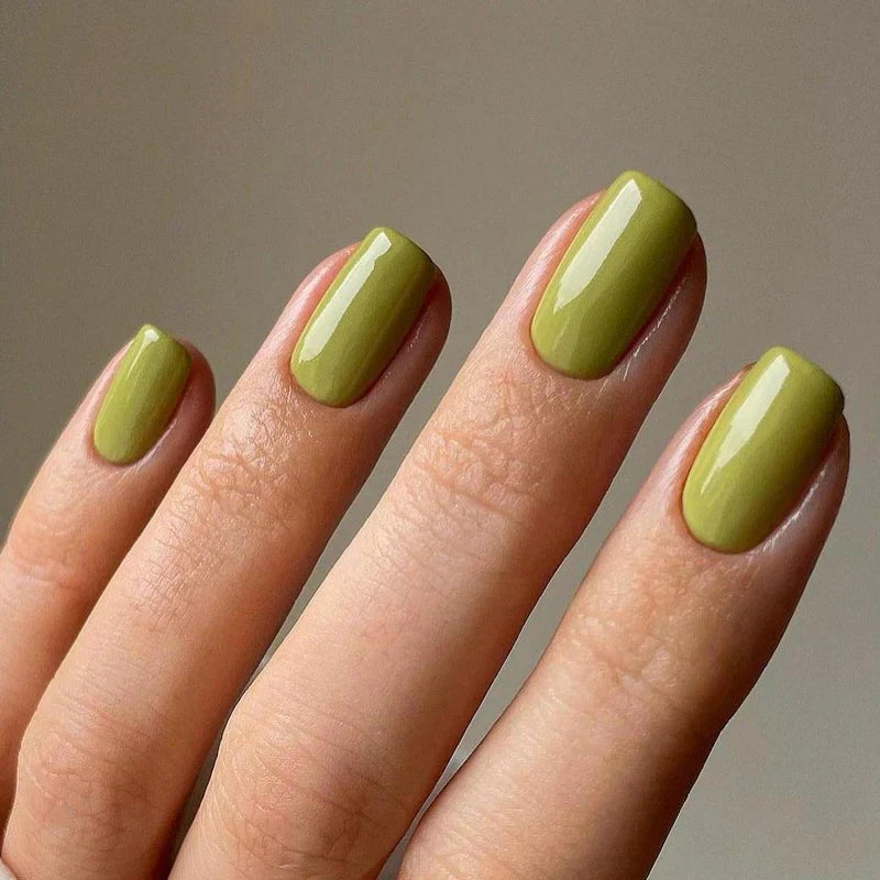 Luxio Luxio Soak-Off Gel Polish in Agave 15ml bottle, showing the vibrant green gel color for manicures and pedicures.