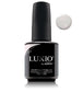 Luxio Aura iridescent soak-off gel polish bottle, 15ml, with a sleek black cap and colorful iridescent label, designed for nails.
