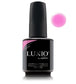 Luxio Soak-Off Gel Polish in Blossom tint, 15ml bottle, showcasing the pastel pink gel with smooth, glossy finish.