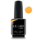 Luxio Soak-Off Gel Polish in Cabana 15ml bottle, vibrant turquoise color, shiny finish, with the Luxio brand label visible.