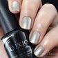 Luxio Luxio Soak-Off Gel Polish Champagne with sparkle, 15ml bottle, showcasing a shimmering champagne-colored gel polish.