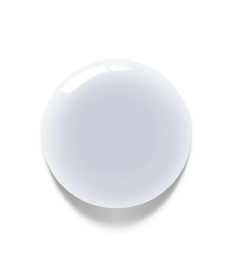 Luxio Soak-Off Gel Polish in Coy, a milky white Luxio gel polish bottle, 15ml, with a sleek design and label.