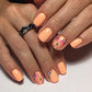 Luxio Crush soak-off gel polish in 15ml bottle, vibrant pink shade, with a smooth gel texture and professional nail polish application