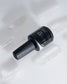 Luxio Crystal soak-off gel polish in 15ml bottle with sparkling crystal finish and black lid, designed for professional nail art.