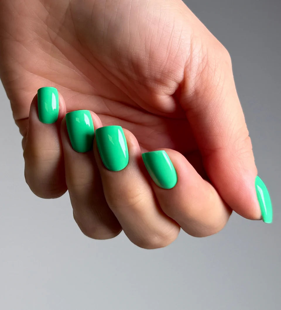 Luxio Soak-Off Gel Polish in Cyber, opaque 15ml bottle, showcasing the deep, vibrant gel nail color and brand label.