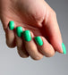 Luxio Soak-Off Gel Polish in Cyber, opaque 15ml bottle, showcasing the deep, vibrant gel nail color and brand label.
