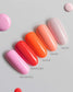 Luxio Soak-Off Gel Polish Delightful 15ml bottle with vibrant pink color and smooth glossy finish, displayed on a white background.