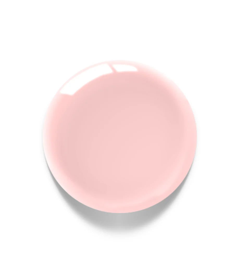 Luxio Soak-Off Gel Polish in Demure sheer shade, 15ml bottle, showcasing the transparent, glossy gel for manicures.