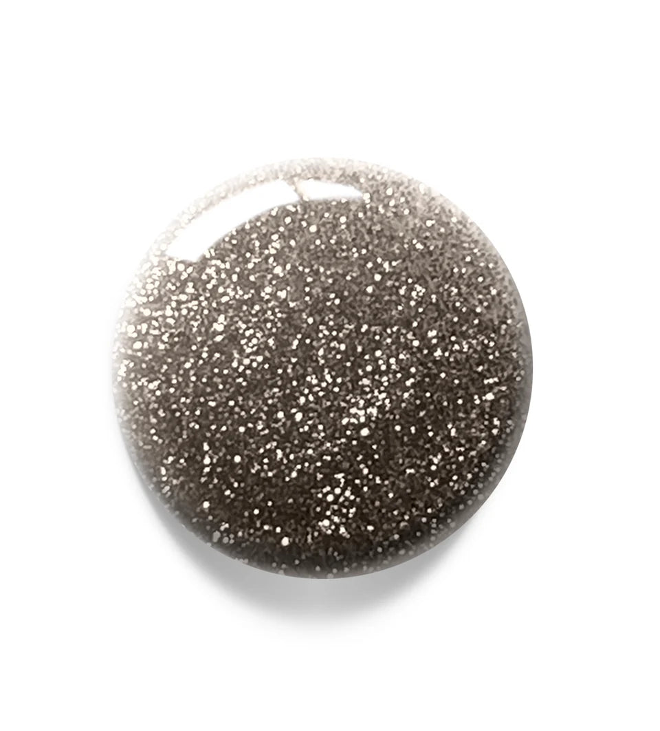 Luxio Soak-Off Gel Polish Figment with glitter in a 15ml bottle, showcasing vibrant, sparkly nail polish in a clear container