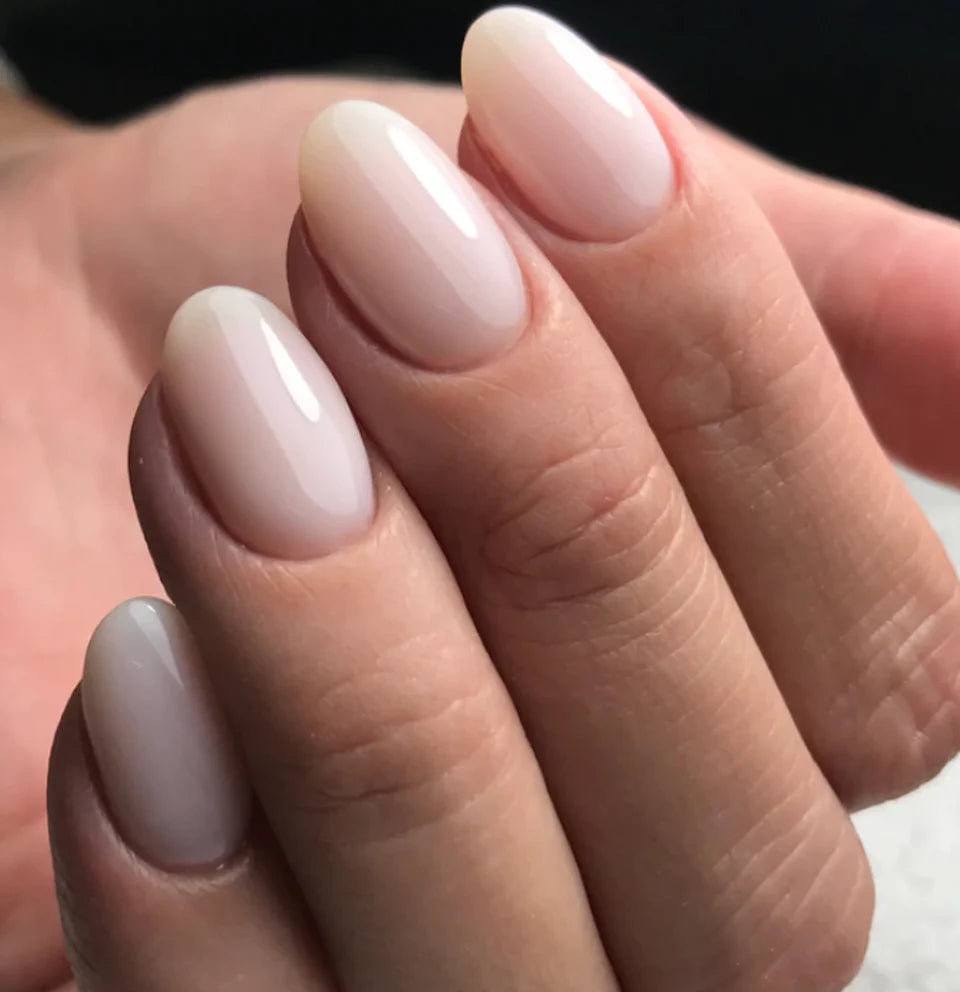 Luxio Soak-Off Gel Polish Haven Sheer in 15ml bottle, featuring a clear, glossy finish for natural-looking nails.
