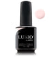 Luxio Lustful soak-off gel polish in 15ml bottle, vibrant pink shade, displayed in a close-up shot of the Luxio gel polish product.