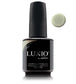 Luxio soak-off gel polish in Pebble 15ml bottle, showcasing a smooth, neutral nail color with glossy finish.