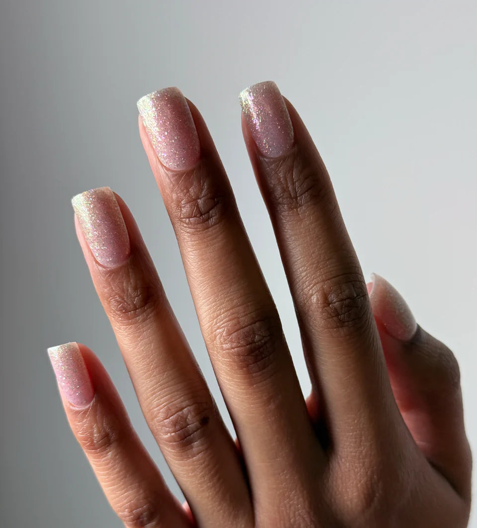 Luxio Luxio Soak-Off Gel Polish Pixel Glitter 15ml jar with sparkling glitter finish in a clear glass bottle.