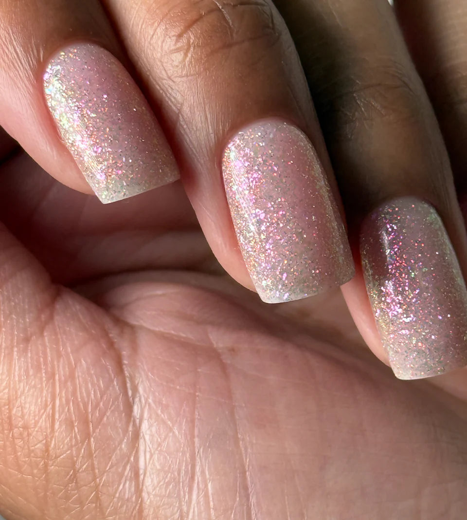 Luxio Luxio Soak-Off Gel Polish Pixel Glitter 15ml jar showing the colorful glitter gel for nails.