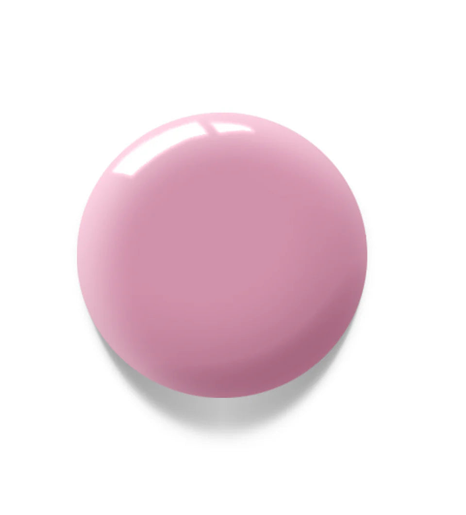 Luxio Soak-Off Gel Polish in Primrose, 15ml, featuring vibrant pink shade and smooth gel texture for professional manicures.