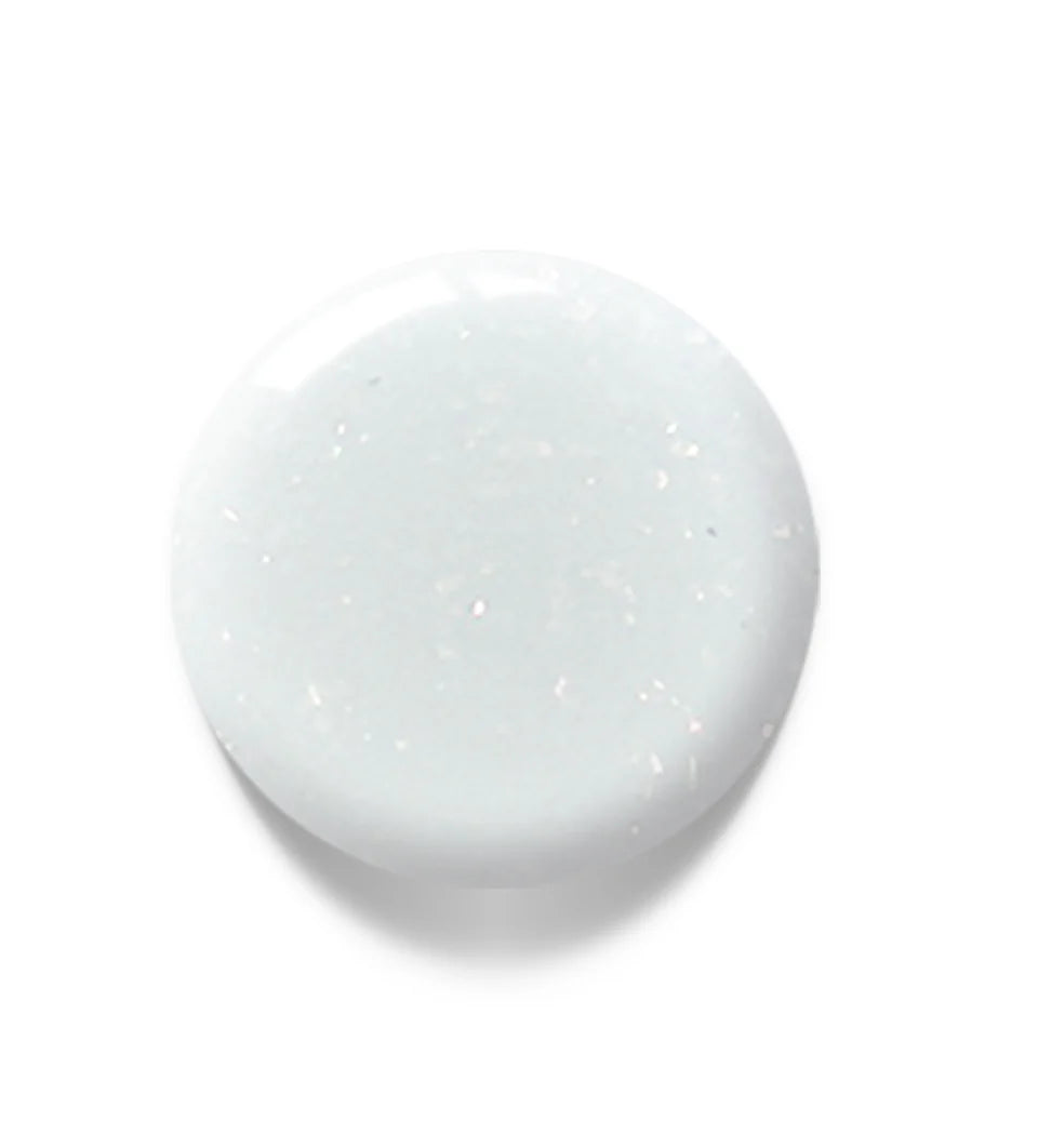Luxio Soak-Off Gel Polish Promise with glitter, 15ml bottle, showcasing the shimmering gel polish in a clear container.