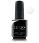 Luxio Soak-Off Gel Polish in Pure White, 15ml bottle with sleek packaging, designed for long-lasting, professional nail color.