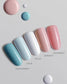 Luxio Serenity soak-off gel polish in 15ml bottle, showcasing the elegant nail polish color and branding on the label.