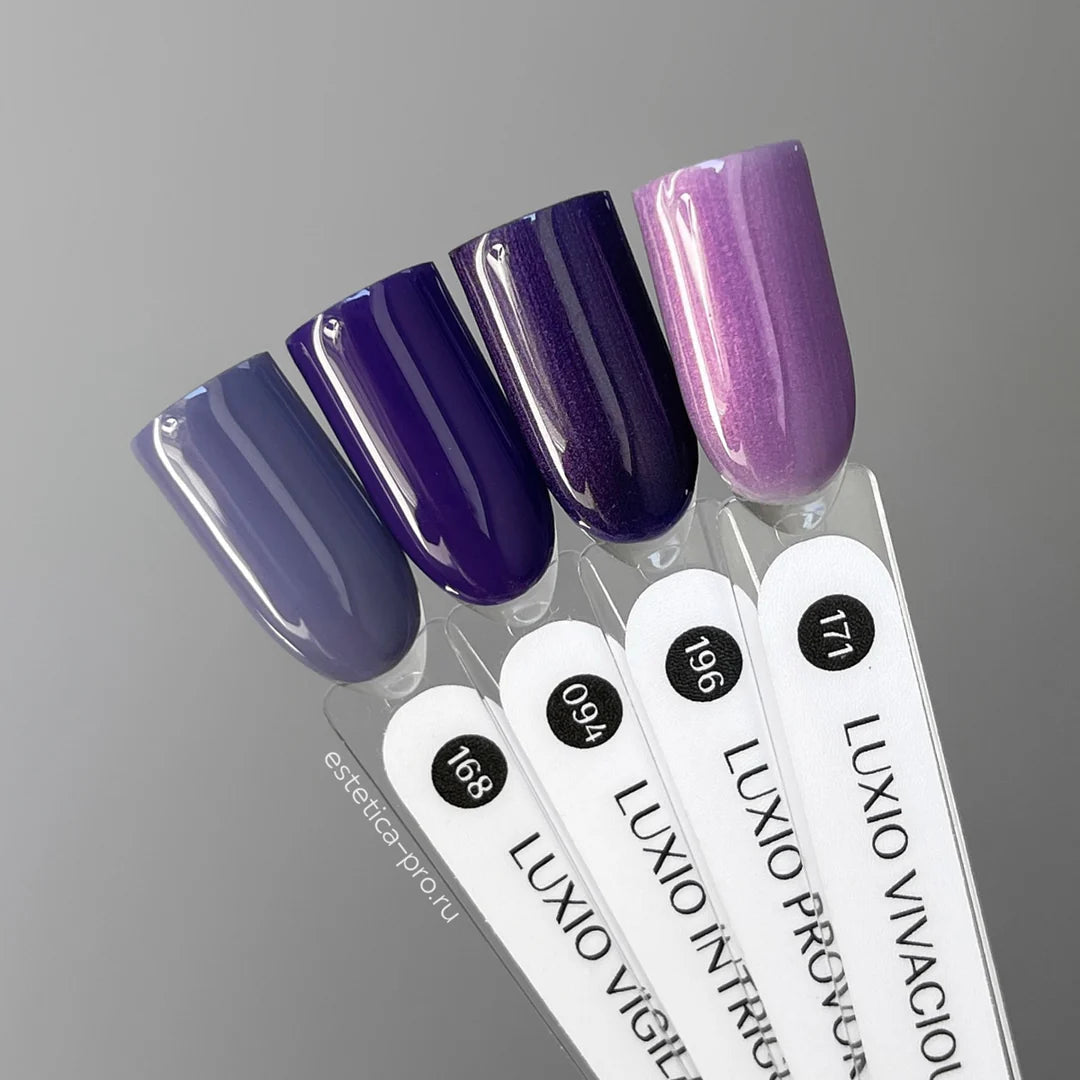 Luxio Luxio Soak-Off Gel Polish Vivacious shimmer in 15ml bottle showing the vibrant, shimmering gel polish for nails.
