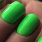 Luxio Soak-Off Gel Polish Volt in 15ml bottle, bright yellow color, with sleek packaging and gel polish consistency.