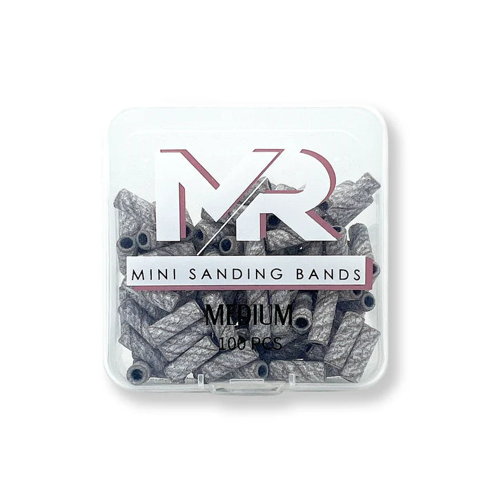 MR Mini Sanding Bands 100ct - Zebra - Universal Nail Supplies